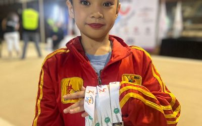Olivia, kembali memperoleh juara dalam perlombaan gymnastik
