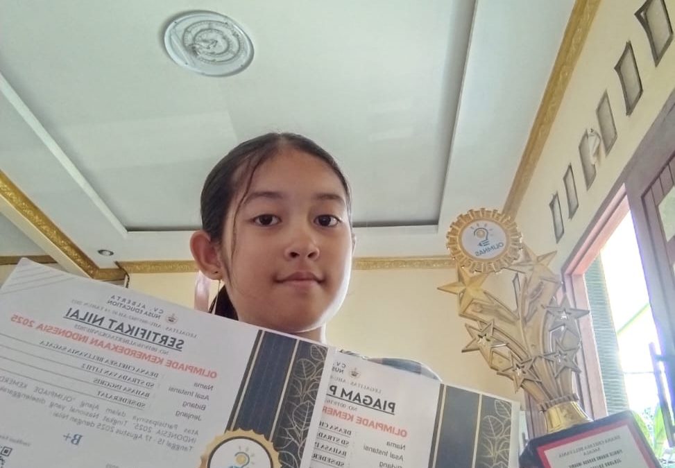 Deana, Siswi SD Strada Vanlith II Meraih juara dalam Olimpiade Nasional!