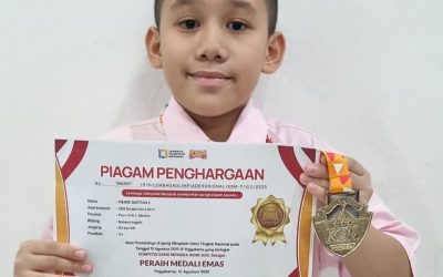 Pierre, Siswa SD Strada Vanlith II Meraih juara dalam Olimpiade Nasional!